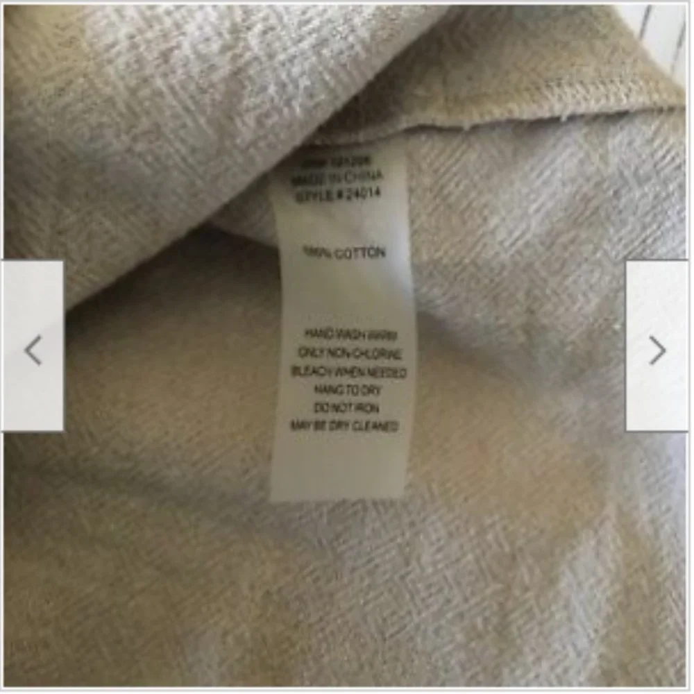 Soft‎ Surroundings Women's Tan 3/4 Sleeve Pleated Scoop Neck Top Blouse